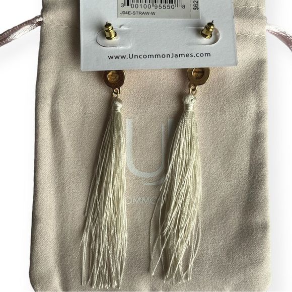🆕 Uncommon James: Long Fringe Tassel Strand Drop Earrings - Picture 4 of 8